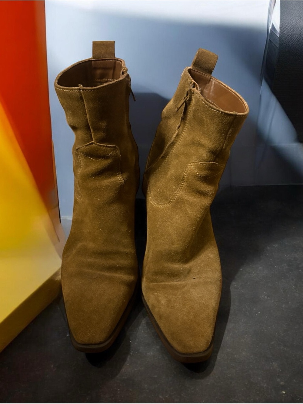 MNG Suede Ankle Boots